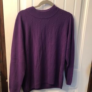 Alia Rich Violet Cowl Neck Sweater